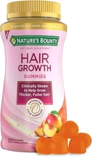 Nature’s Bounty Hair Growth Gummies for Supporting Thicker, Fuller Hair with Bio