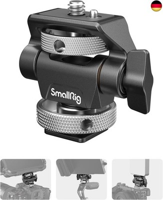 SMALLRIG Kamera Monitor Mount mit Kaltschuhadapter, 360° drehbar und 180° n