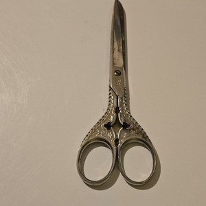 JENA 34L Germany Ornate Decorative Dressmaker's Sewing Scissors Vintage