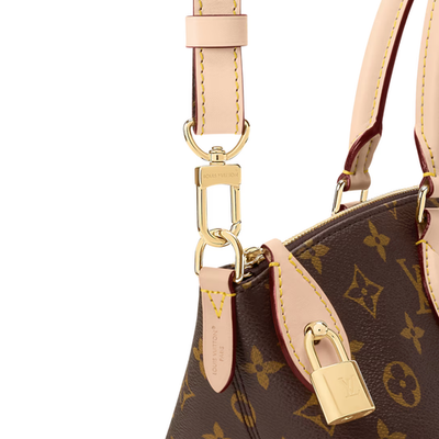 NEW Louis Vuitton Neo Lockit MM Leather Shoulder Bag Brown M26494