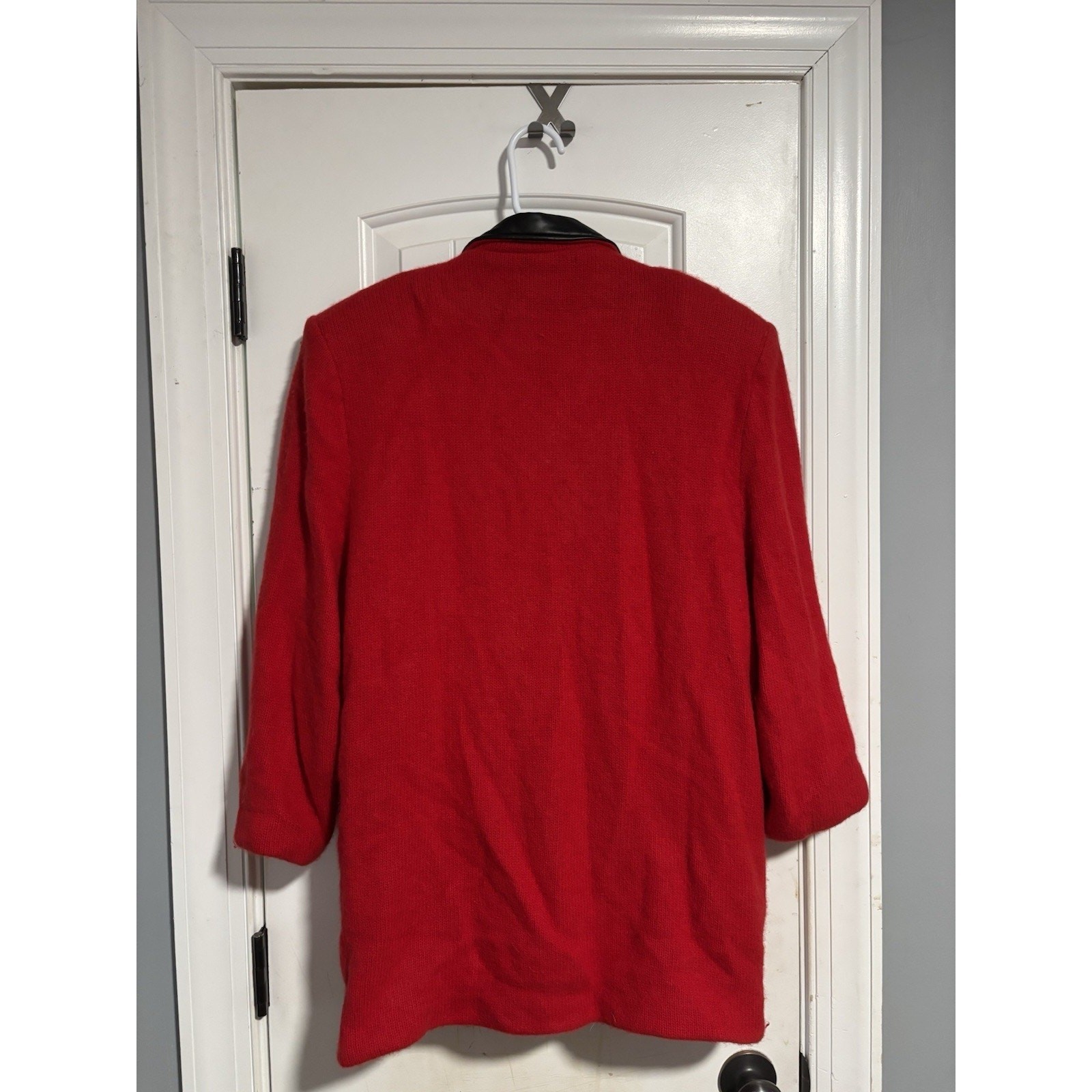 Vtg IB Diffusion Red Black Front Collared Blazer … - image 3