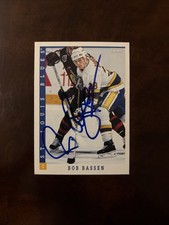 1993 Score Hockey Bob Bassen Auto