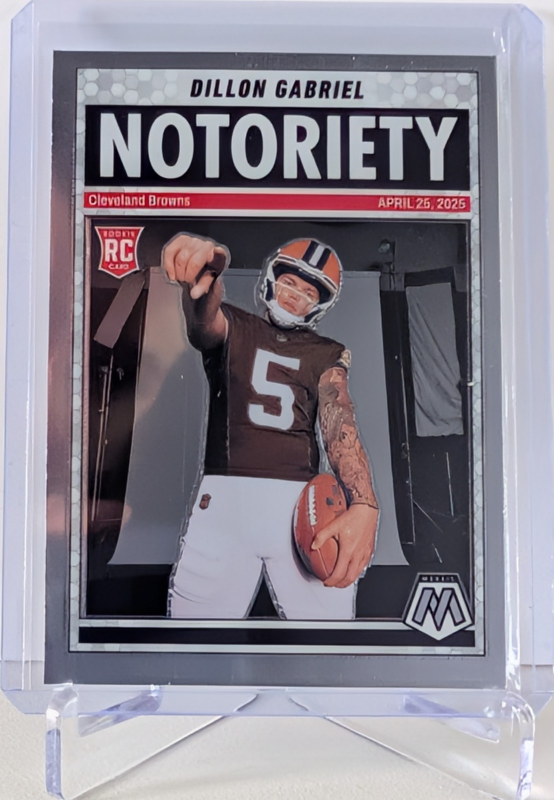 2025 Panini Mosaic Dillon Gabriel Notoriety (RC) #19 - Browns
