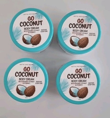 4 x 200ml Creme Gotta Love Nature Körpercreme Go Coconut Kokos Extrakten NEU OVP