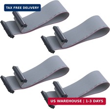 4 Pieces 2.54 mm Pitch 40 Pin F/F IDC Flat Ribbon Cable Connector Dual