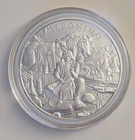 SILVERTOWNE MINT 1 TROY OUNCE GERONIMO DESIGN .999 FINE SILVER ROUND IN CAPSULE