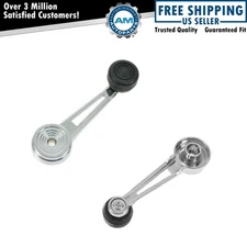 Chrome Inside Interior Window Crank Handle Pair Set NEW for Ford Pickup Truck