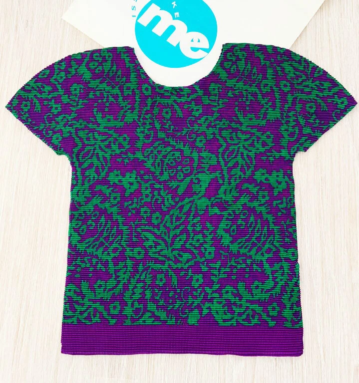 NWT! PLEATS PLEASE ISSEY MIYAKE Cauliflower/ me Paisley Series Top