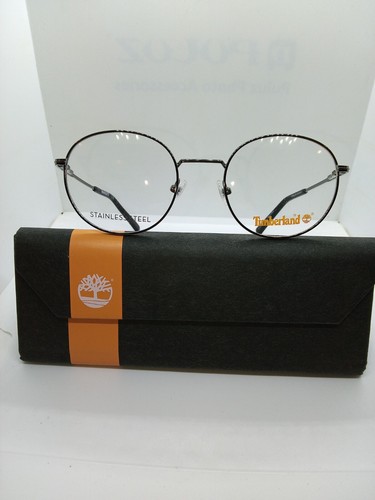Timberland New Men's Eyeglasses Frame & Case Model TB 1606/V 008 Shiny Gunmetal