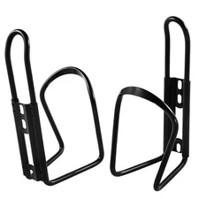2Pcs Mountain Bike MTB Road Bicycle Alloy Water Bottle Cage Bracket Holder Black