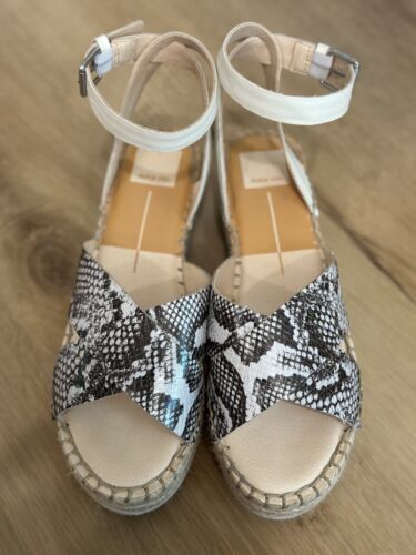 Dolce Vita Women’s Stella Ivory Snake Print Sandal Size 9.5 - Picture 3 of 6