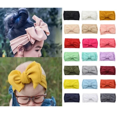 Kids Girl Baby Headband Bow Flower Hair Band Accessories Toddler Hair Band Wraps