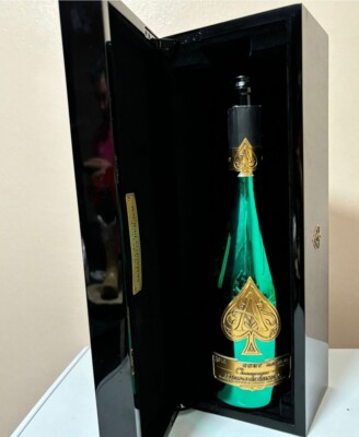 Empty ace of spade  green bottle limited edition 750 ml rare bottle 