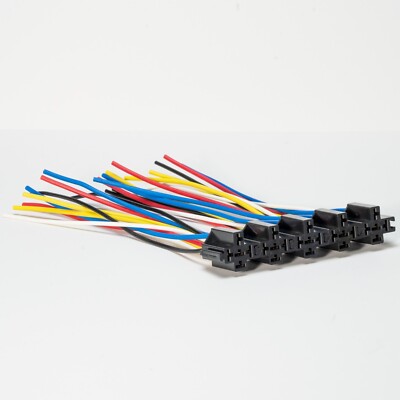 DaierTek 12V Relay With Built-in Diode &amp; 12 AWG Harness Socket 30A/40A Heavy Duty SPDT 5 Pin Relay Switch Waterproof For Automotive Car Marine Boat -8pcs