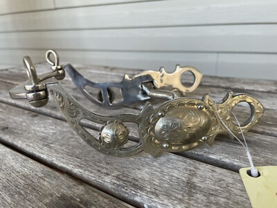Kelly Silver Star Stainless Pony Bit        3 3/4  Engraved Silver Cheeks Concho
