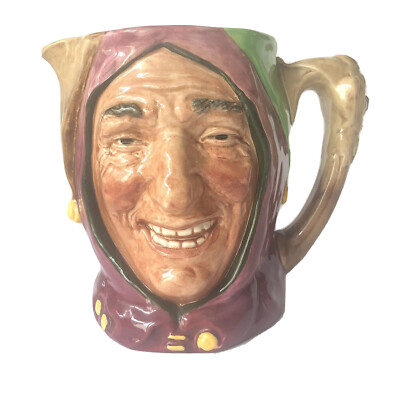Royal Doulton Toby Jug 'The Jester' Character Touchstone England c.1930's
