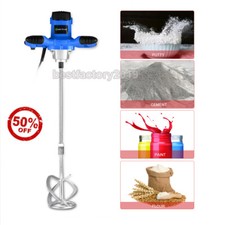 5600W Electric Plaster Paddle Mixer Drill Mortar Cement Stirrer Whisk 6 Gear
