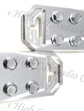 Pair of Sky High Car Audio Any GA (4) Spot Flat BATTERY TERMINALS BOLT USE ONLY