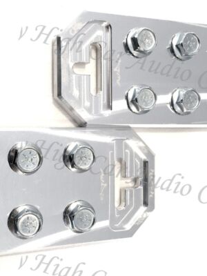 Pair of Sky High Car Audio Any GA (4) Spot Flat BATTERY TERMINALS BOLT USE ONLY