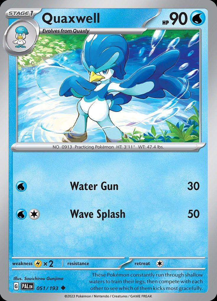 Pokemon Quaxwell (51/279) Paldea Evolved NM