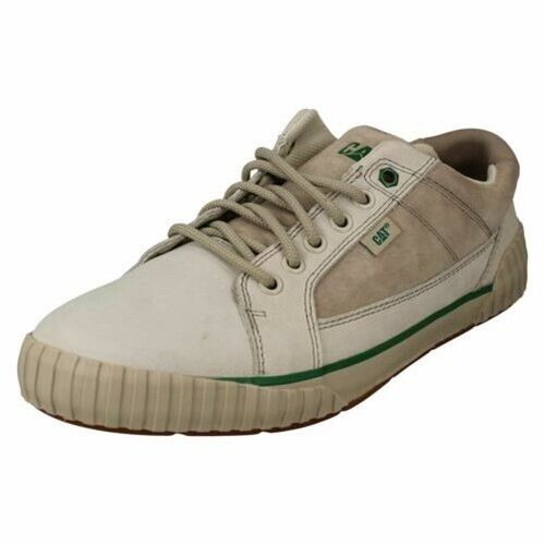 (UK 7, Feather Grey (Grey)) Mens Caterpillar Lace Up Casual Shoes Conjure