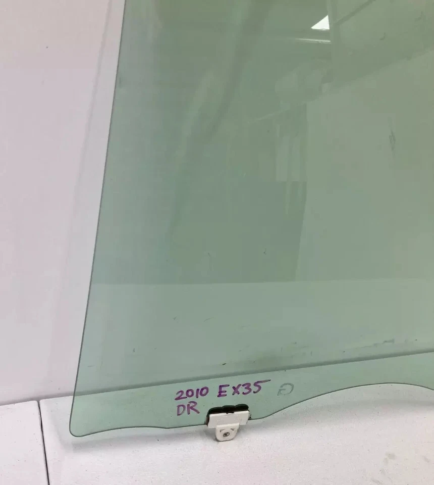 08-12 Infiniti EX35 Conductor Lado Izquierdo Puerta Trasera Ventana Vidrio Conjunto OEM Foto 3 de 4