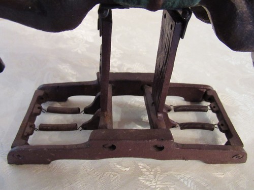 Vintage Gusseisen Sammler Spielzeug Schaukelpferd Figur - Bild 13 von 18