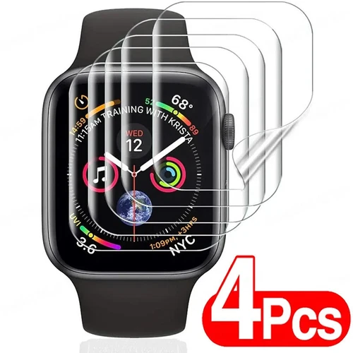 Apple Watch Hydrogel Screen Protector Film Ultra-Fin 0.18mm Full Cover 9H