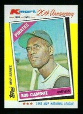 1982 Topps Kmart 20th Ann. MVP Series - #10 Bob Clemente - Pittsburgh Pirates