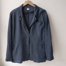 Poetry Linen Jacket Dark Gray Women's Size 18