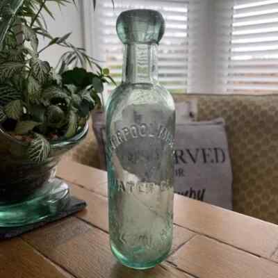Liverpool Mineral Water Co Ltd 32 Low Hill Clear Green Old Fashioned Flasche
