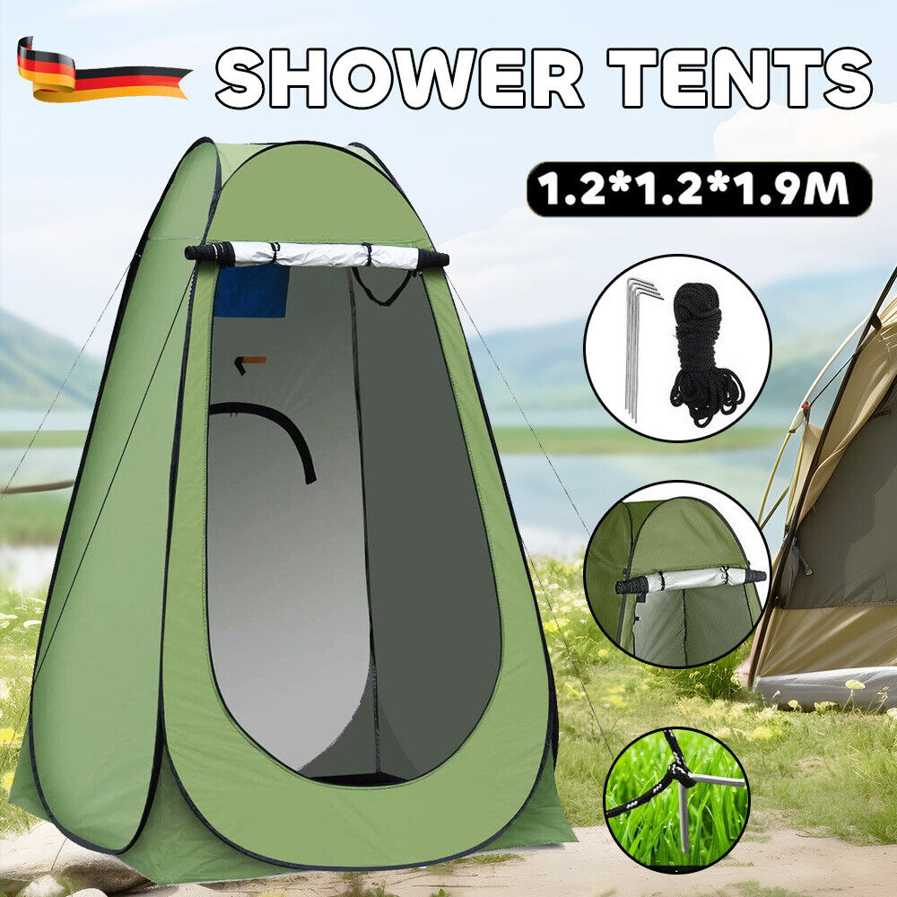 Duschzelt Umkleidezelt WC Toilettenzelt Angelzelt Pop Up Zelt Camping Outdoor DE