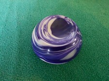Handmade Purple/White Swirl Billiard ball Display Stand Billiard Ball MLB/NFL