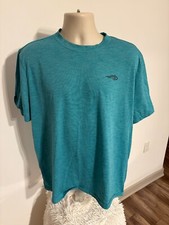 REEL LIFE MESN T SHIRT SIZE XLARGE Green SHORT SLEEVE FISHING OUTDOOR
