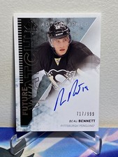 2013-14 UD SP AUTHENTIC BEAU BENNETT #288 FUTURE WATCH ROOKIE AUTO SP 717/999