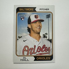 2023 Topps Heritage DL Hall RC #189 Baltimore Orioles Baseball Rookie Card 1974