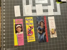 Lot Of 4 Paper Bookmarks, Library, Cartoon, Bookstore, Miscellaneous, Group 18