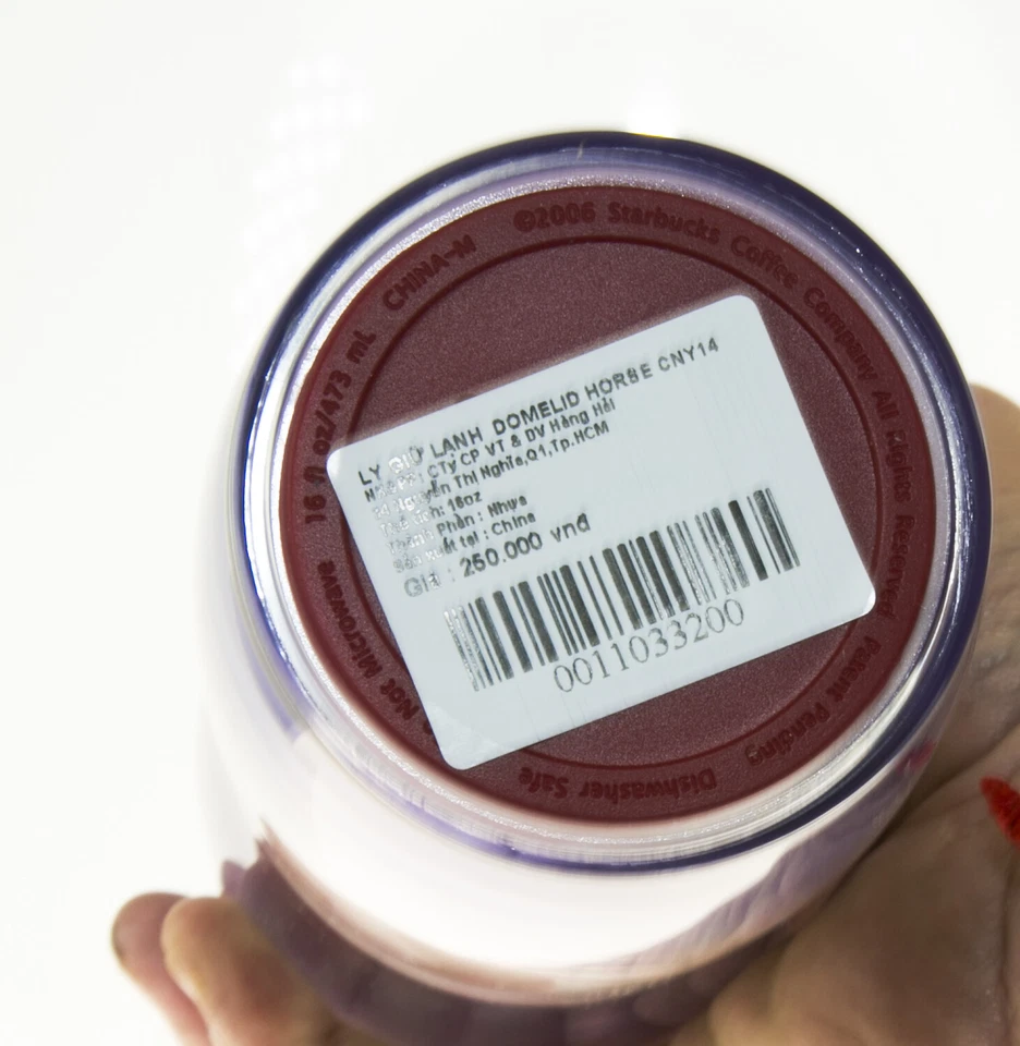 Starbucks Horse Chinese Zodiac Lunar New Year Acrylic Water Bottle Cold Cup 18Oz - Image 3 of 3