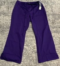 ScrubZone Brand New Women  s Flare Scrub Pants Grape 83222 XXL