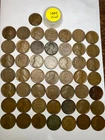 1909(P) LINCOLN WHEAT CENT PENNY ROLL, 50 coins, "GOOD" condition