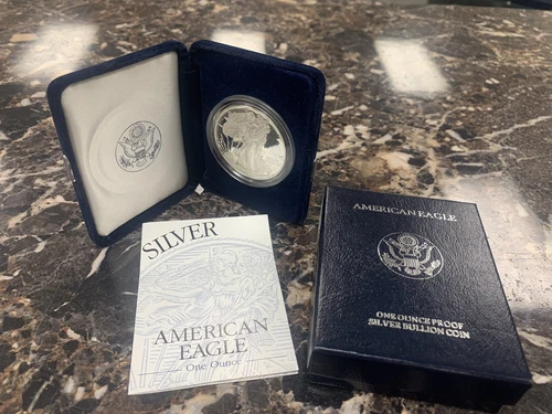 1994 American Silver Eagle - Proof - 1 Oz. Silver - Case, Box & COA ~ KEY DATE