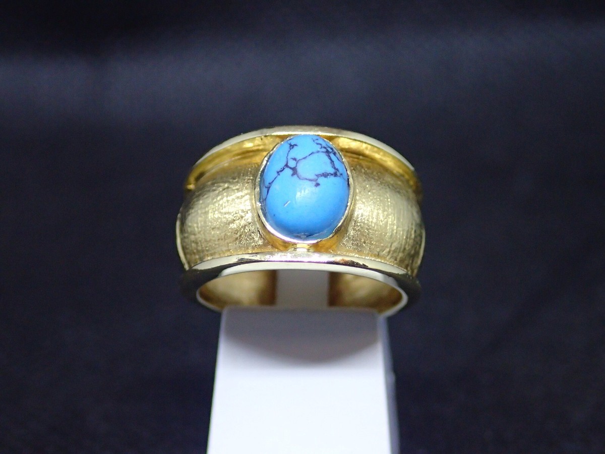 Bague Vintage En Or Jaune 750/18 Carats – Taille 54, 4.18g, Pierre Rouge