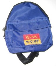 Build A Bear Blue Backpack 5" Book bag For Plush Animals or Dolls