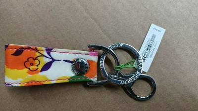 Clementine Flower printed Loop Keychain