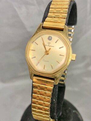 Vintage Jules Jurgensen Diamond Dial MOP Face Quartz Ladies  display picture 2