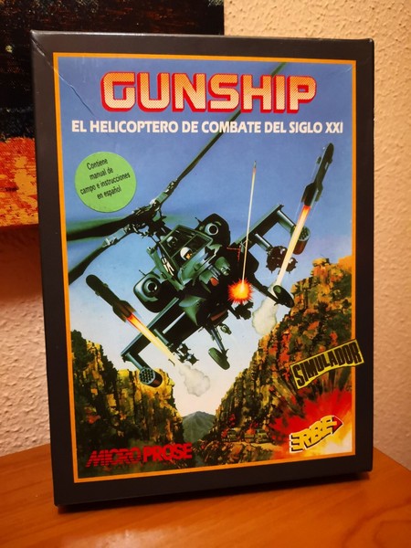 Gunship Promoción Especial 1991 PC  Game Erbe
