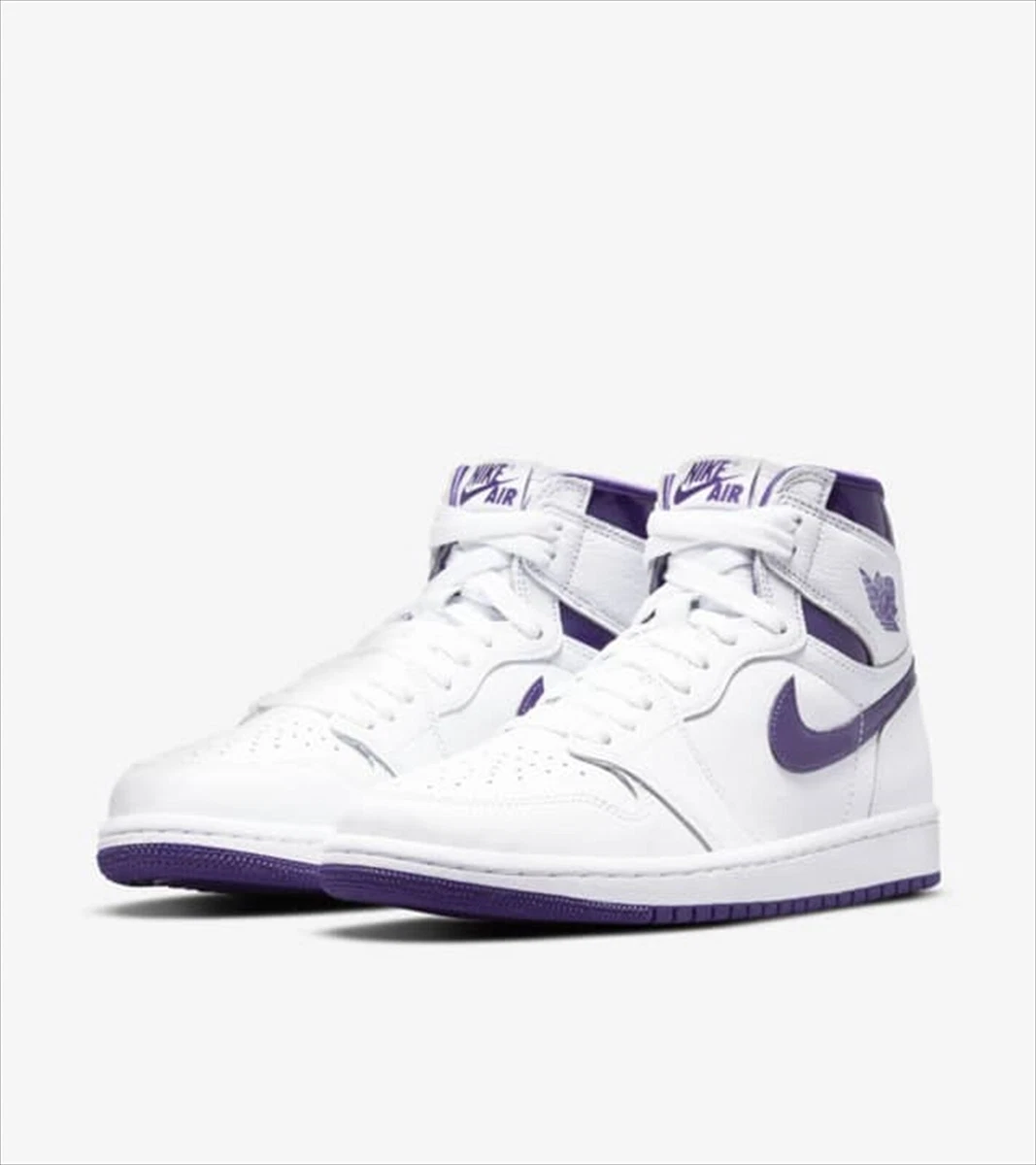NIKE W AIR JORDAN 1 RETRO HIGH OG COURT PURPLE WHITE CD0461-151 US
