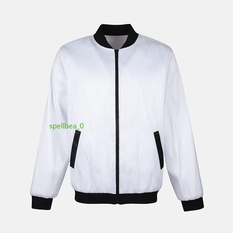 Men's Fiber Optic Coat LED Luminous Light Up Colourful Glowing Jacket Party Club image 8