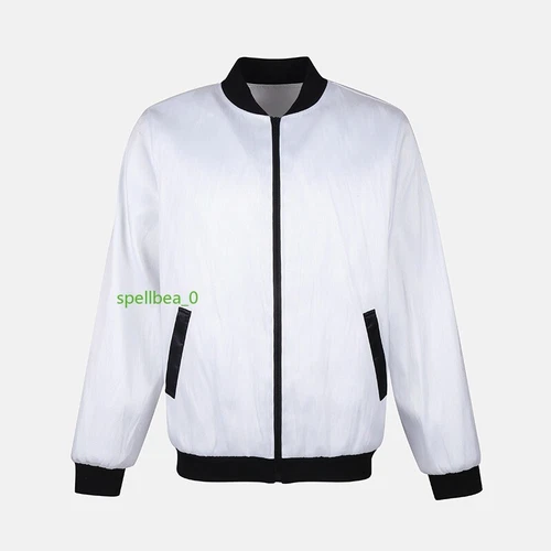 Men's Fiber Optic Coat LED Luminous Light Up Colourful Glowing Jacket Party Club image 8