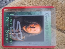 Game Of Thrones Sean Bean Signed Card